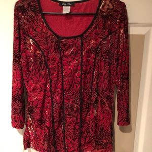 ‘Shabby Chic’ Only Nine, blouse, with 3/4 sleeves.